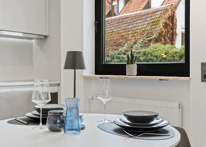 1-2 Personen - Parkplatz - Fahrradgarage - Zentrum - Kueche - Klima Apartamento *